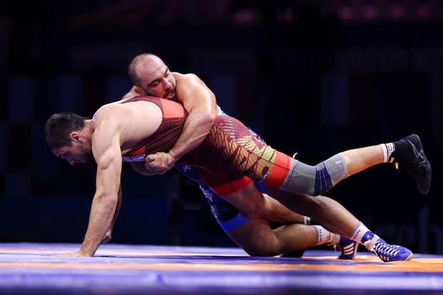 Zagreb: Svjetsko prvenstvou hrvanju, polufinale, slobodni stil, muškarci, 125kg, Shamil Magomed A Sharipov - Amir Hossein Zare