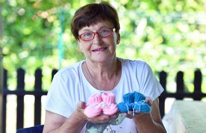 Julijana plete papučice za male Palčiće: 'Sretna sam kad znam da griju bebice veličine dlana'