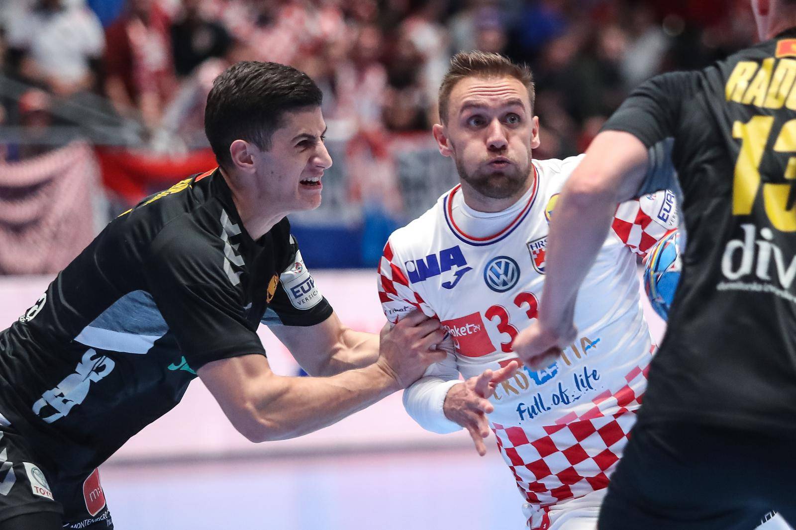 Graz: Rukometna utakmica Hrvatska - Crna Gora