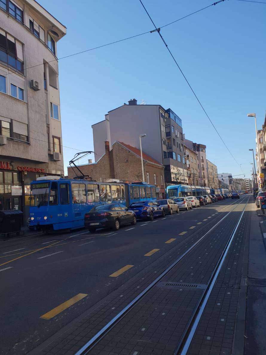 Sudari u Tratinskoj i na Ilici: Tramvajski promet u zastoju...