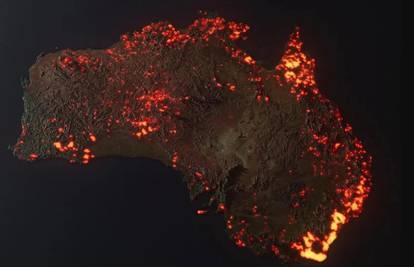 Australiju progutala vatra - svi požari do sada na jednoj snimci