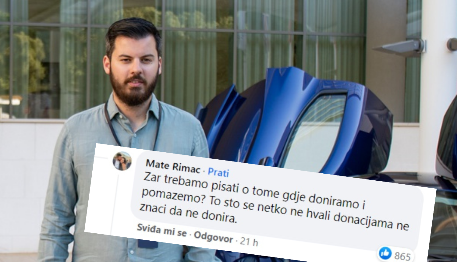 Opleli po poznatima, Rimac im odbrusio: 'To što se netko ne hvali, ne znači da ne donira...'