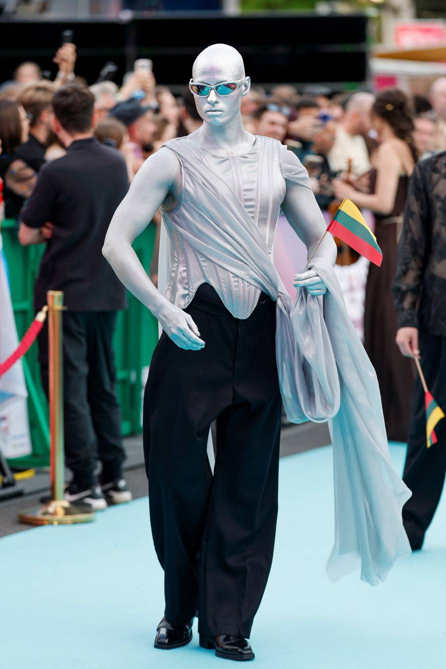Eurovision Song Contest's 'Turquoise Carpet' event in Vienna