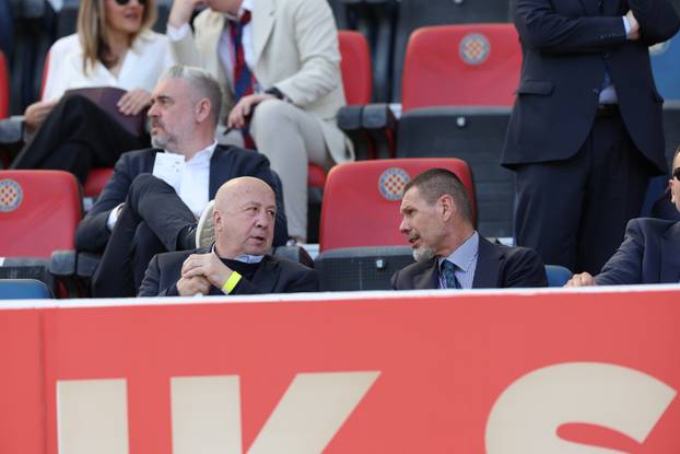 Split: Poznati na tribinamaa tijekom utakmice Hajduka i Dinama 