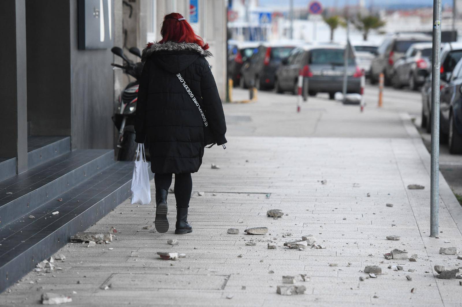 Šibenik: Olujna bura rušila dijelove fasade u središtu grada