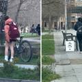 VIDEO Umjetnik ostavlja crteže Budimira u Pamploni, a navijači ih traže. Akcija postala pravi hit