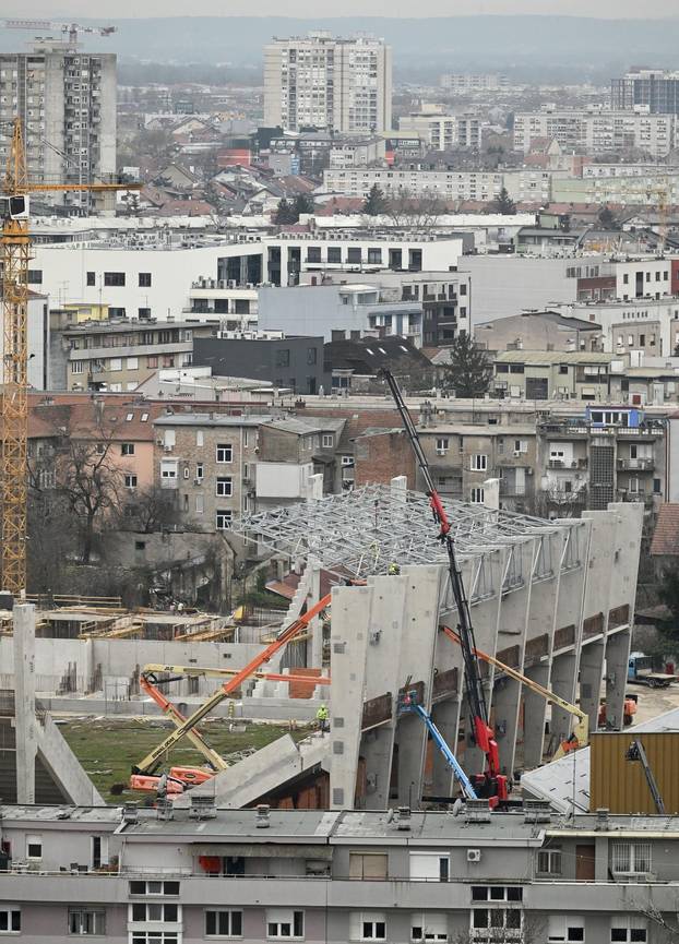 Zagreb: Pogled na stadion Kranjčevićeva