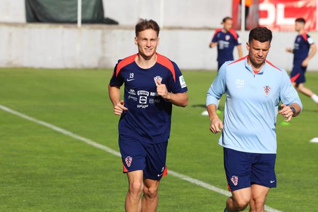 Rijeka: Trening nogometne reprezentacije Hrvatske