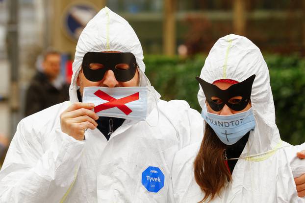 Protest amid COVID-19 pandemic in Zug