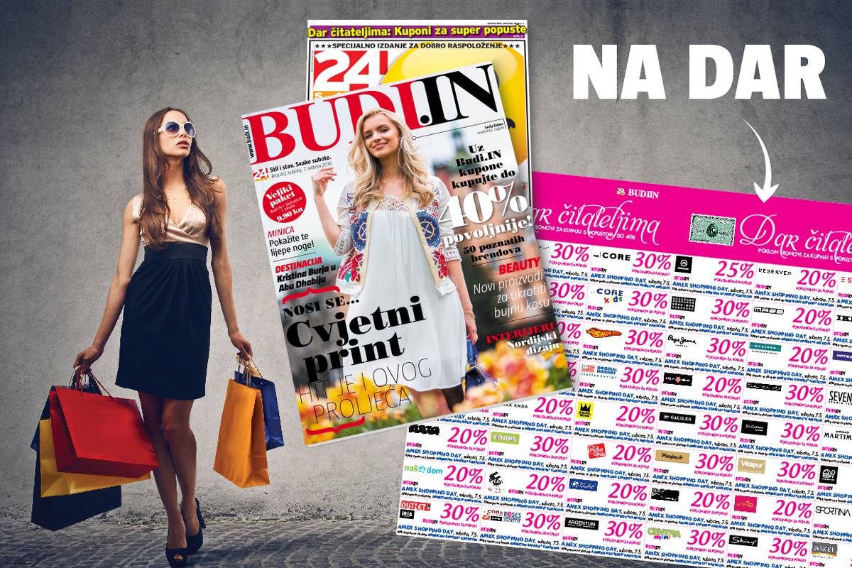 Budi.IN i 24sata daruju do čak 40% popusta za shopping!