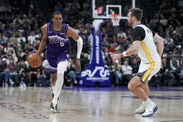 NBA: Golden State Warriors at Utah Jazz