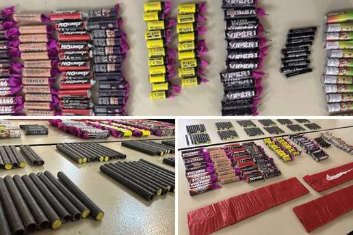 FOTO Stanovnici Dugava bijesni zbog pirotehnike: Policija kod maloljetnika na&scaron;la cijeli arsenal