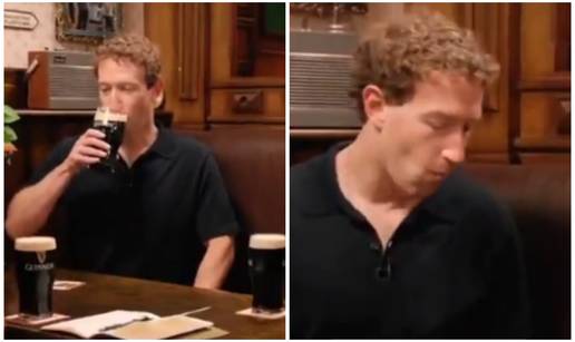 INTERNET SE SPRDA Zuckerberg gucnuo pivo pa slo&zcaron;io nevi&dstrok;enu facu: 'Izgleda umjetnije od AI-a'