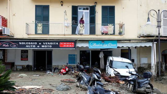 Landslide on the Italian holiday island of Ischia