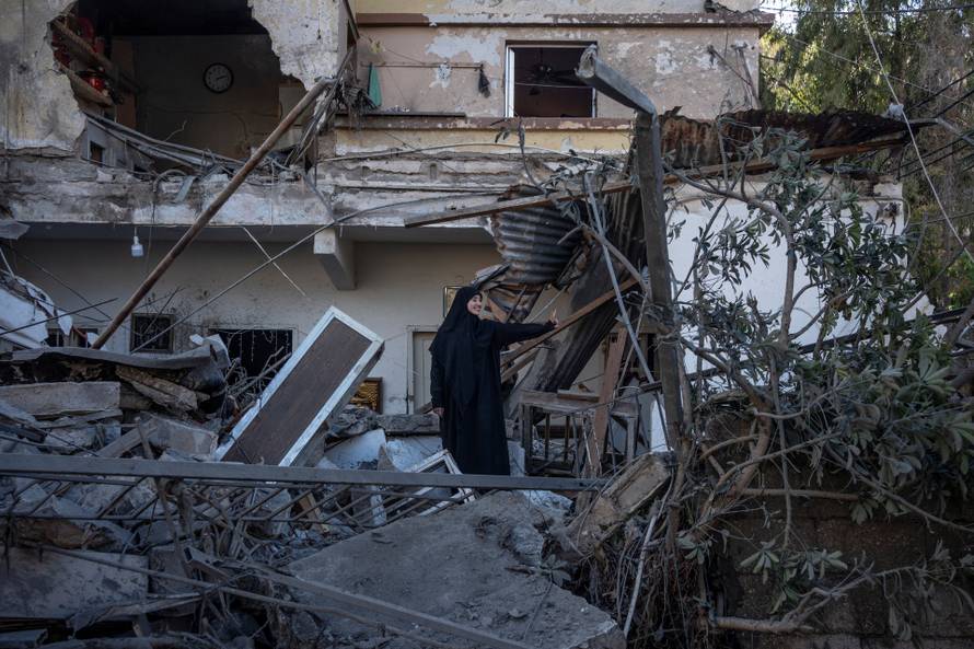 Aftermath of Israeli strikes in south Lebanon