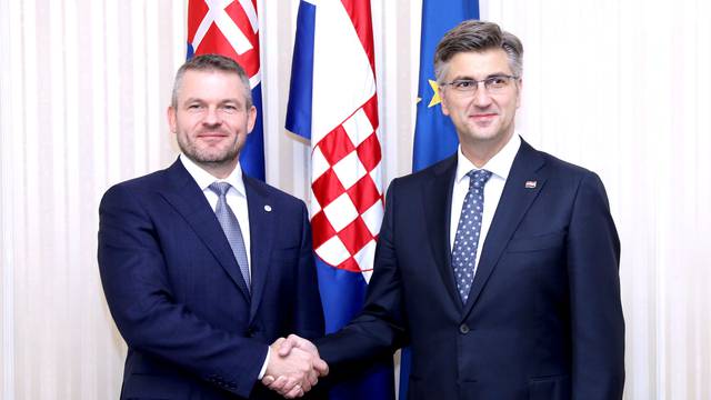 Zagreb: PlenkoviÄ predsjednika Vlade SlovaÄke Petera Pellegrinija