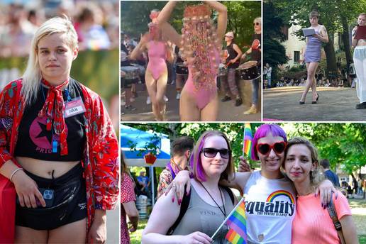 Moda zagrebačkog Pride-a: Bilo je svega - od neobičnih šarenih outfita do upečatljive šminke