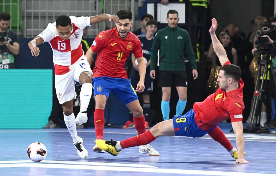 Susret Hrvatske i Španjolske u polufinalu Europskog prvenstva u futsalu