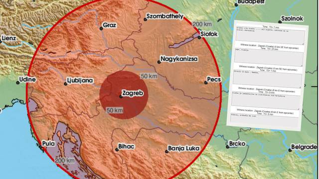 Slabiji potres pogodio okolicu Zagreba: 'Kratko, ali neugodno.  Zatresli su se krevet i prozori...'