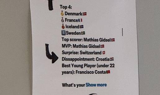 Rukometa&scaron;i isprintali objavu insajdera i zalijepili na zid. Sad im svaki dan slu&zcaron;i za motivaciju