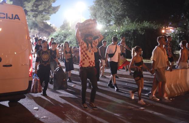 Split: Odlazak posjetitelja nakon prve večeri Ultra Europe Festivala