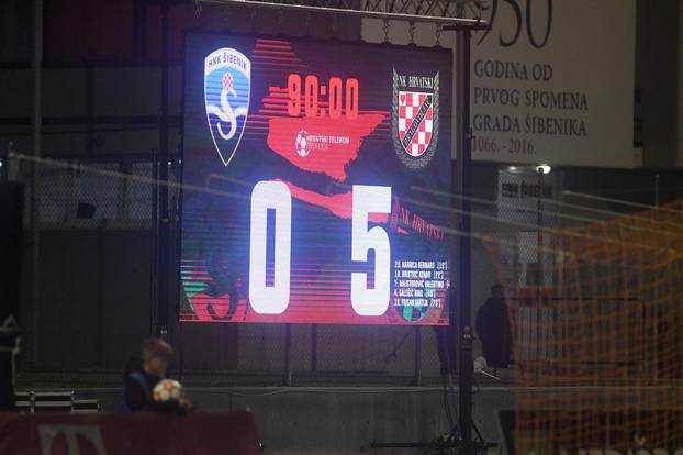 U 23. kolu HNL- a Šibenik je na svom stadionu izgubio od Hrvatskog dragovoljca 5:0