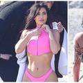 Kim Kardashian pokazala guzu bez filtera, pozirala je na plaži u ružičastim tangama i otkrila sve