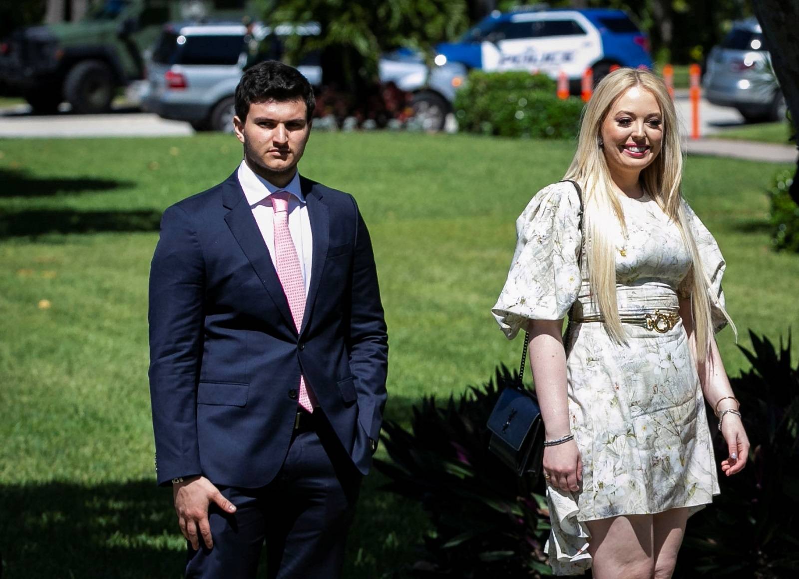 Tiffany Trump, daughter of U.S. President Donald Trump, and her boyfriend Michael Boulos