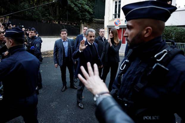 Former French President Sarkozy goes to jail to begin five-year sentence