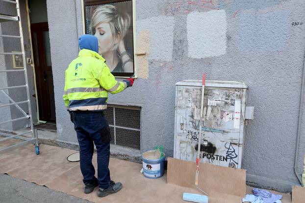 Zagreb: U Vodnikovoj počelo uklanjanje grafita