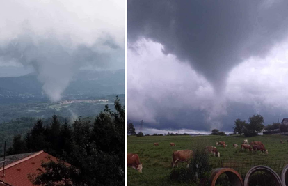 VIDEO U Sloveniji snimili udar tornada: 'Brzina je veća od 100 km/h, stvorio se veliki vrtlog'