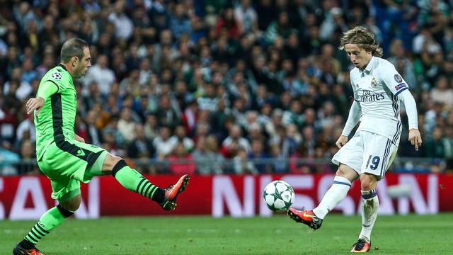 Champions League match between Real Madrid an Sporting Clube de Portugal