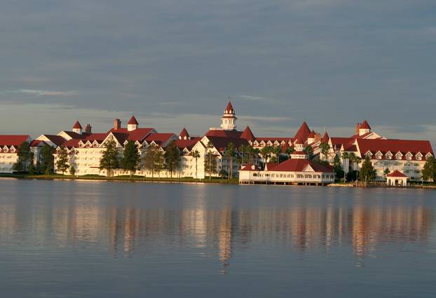 Early morning view of the Grand Floridian Resort and Spa located in the Magic Kingdom at Disney World in Orlando
