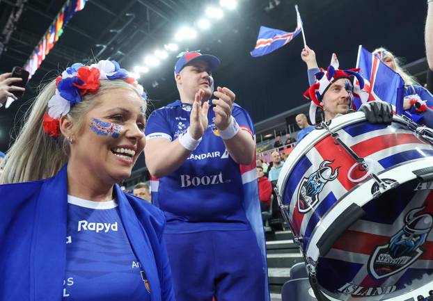 Zagreb: Atmosfera prije utakmice - IHF Svjetsko rukometno prvenstvo 2025., skupina G, 3. kolo, Slovenija - Island