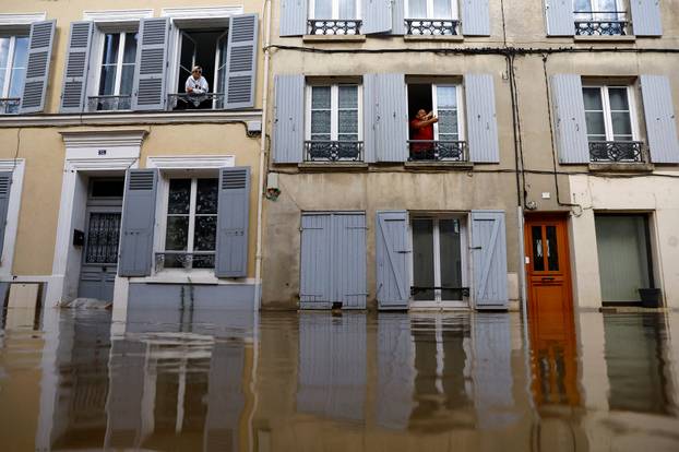 Floods due to heavy rain and storm Kirk in France