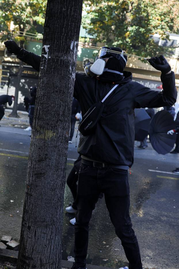 Anti-government protest by students in Tirana