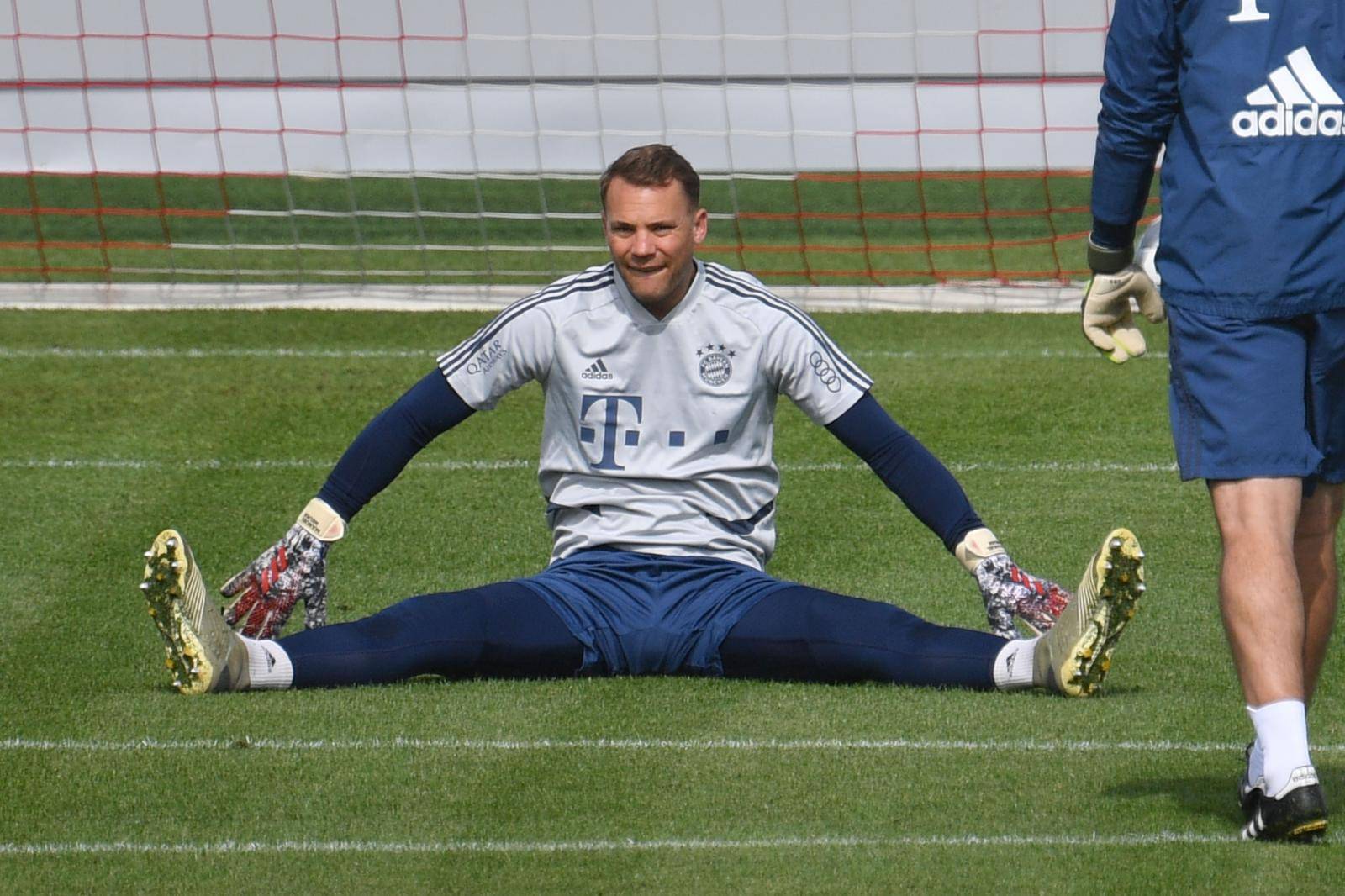 Training FC Bayern Munich in Corona times.