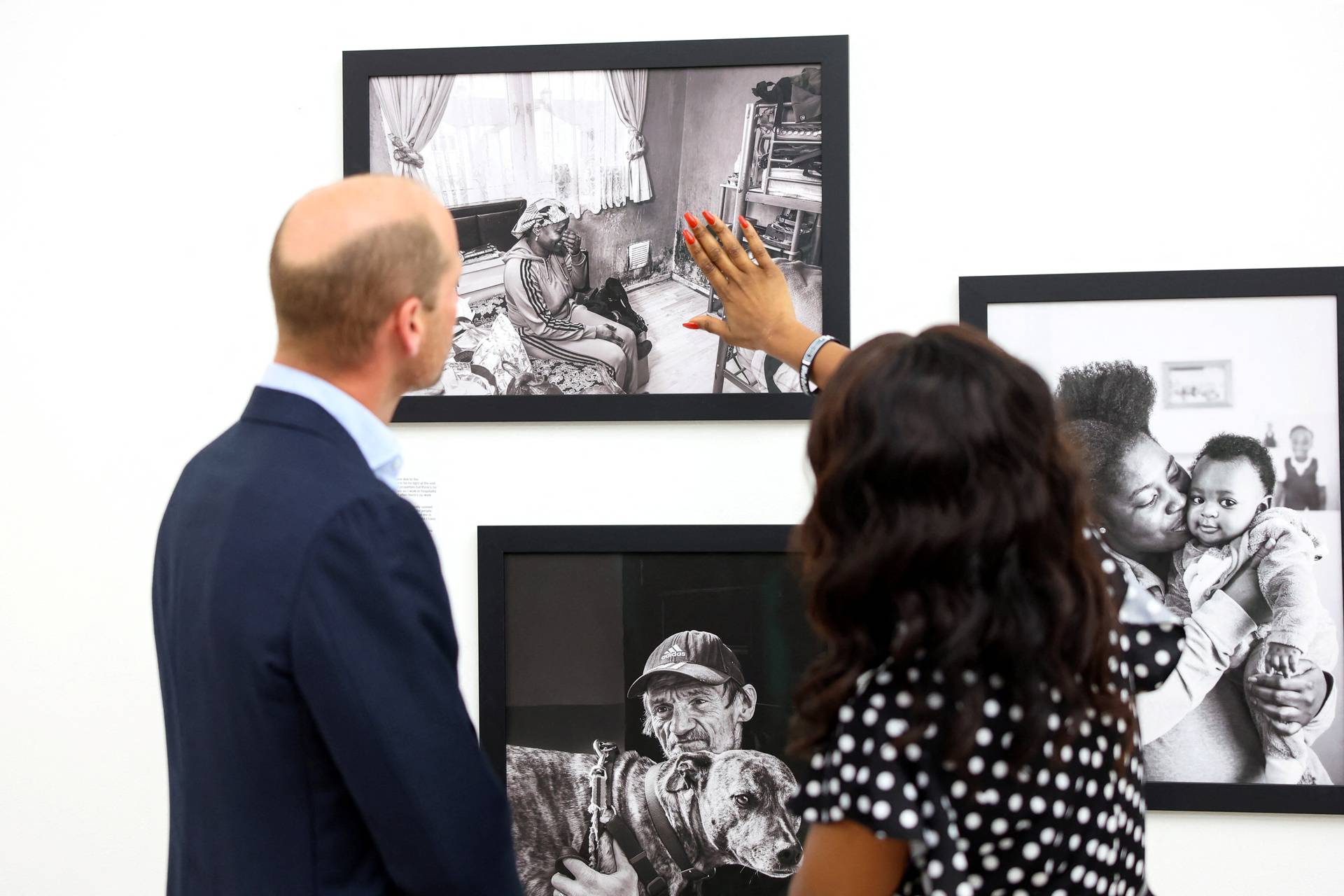 Britain's Prince William visits the Saatchi gallery in London