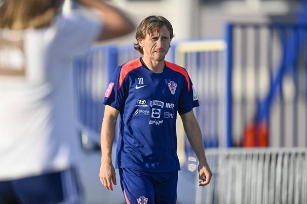 Zagreb: Trening nogometaša hrvatske nogometne reprezetacije