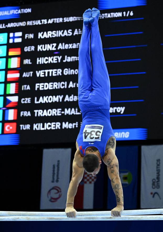 Zagreb: Europsko prvenstvo u muškoj sportskoj gimnastici
