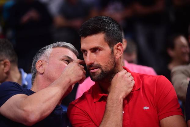 Beograd: Novak Đoković bodrio košarkaše na utakmici KK Crvena zvezda i LDLC ASVEL Villeurbanne
