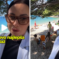 VIDEO Srpska influencerica objavila snimku hrvatske pla&zcaron;e. Izazvala je veliku raspravu