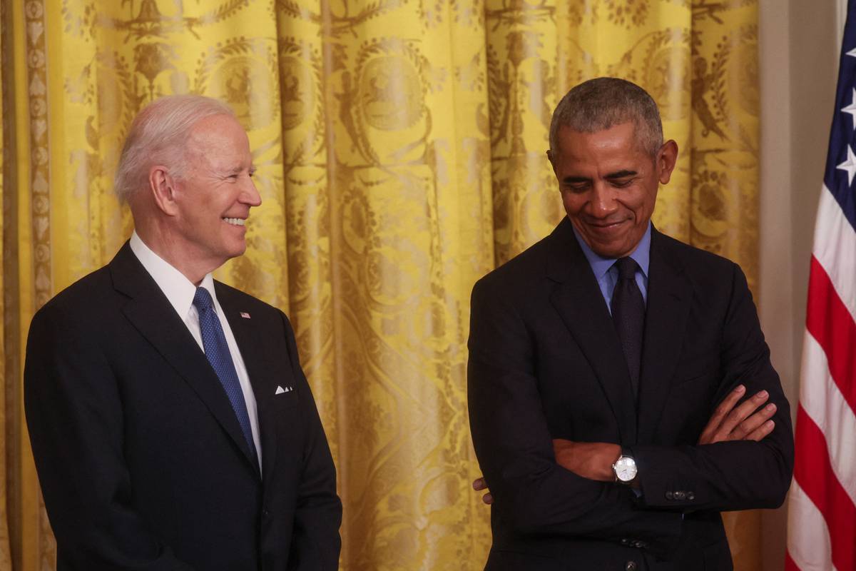 Obama i Biden zajedno u Bijeloj kući: 'Lijepo je opet biti ovdje'