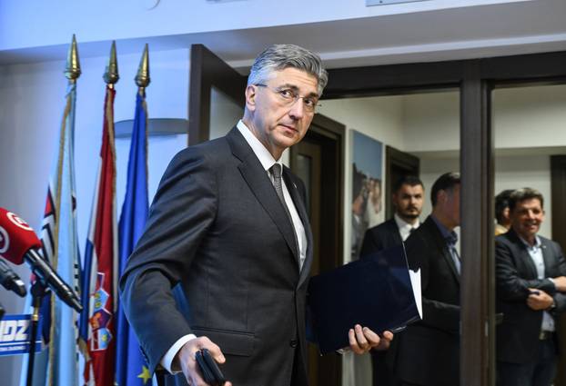 Zagreb: Izjava premijera Andreja Plenkovića nakon zajedničke sjednice Predsjedništva i Nacionalnog odbora HDZ-a