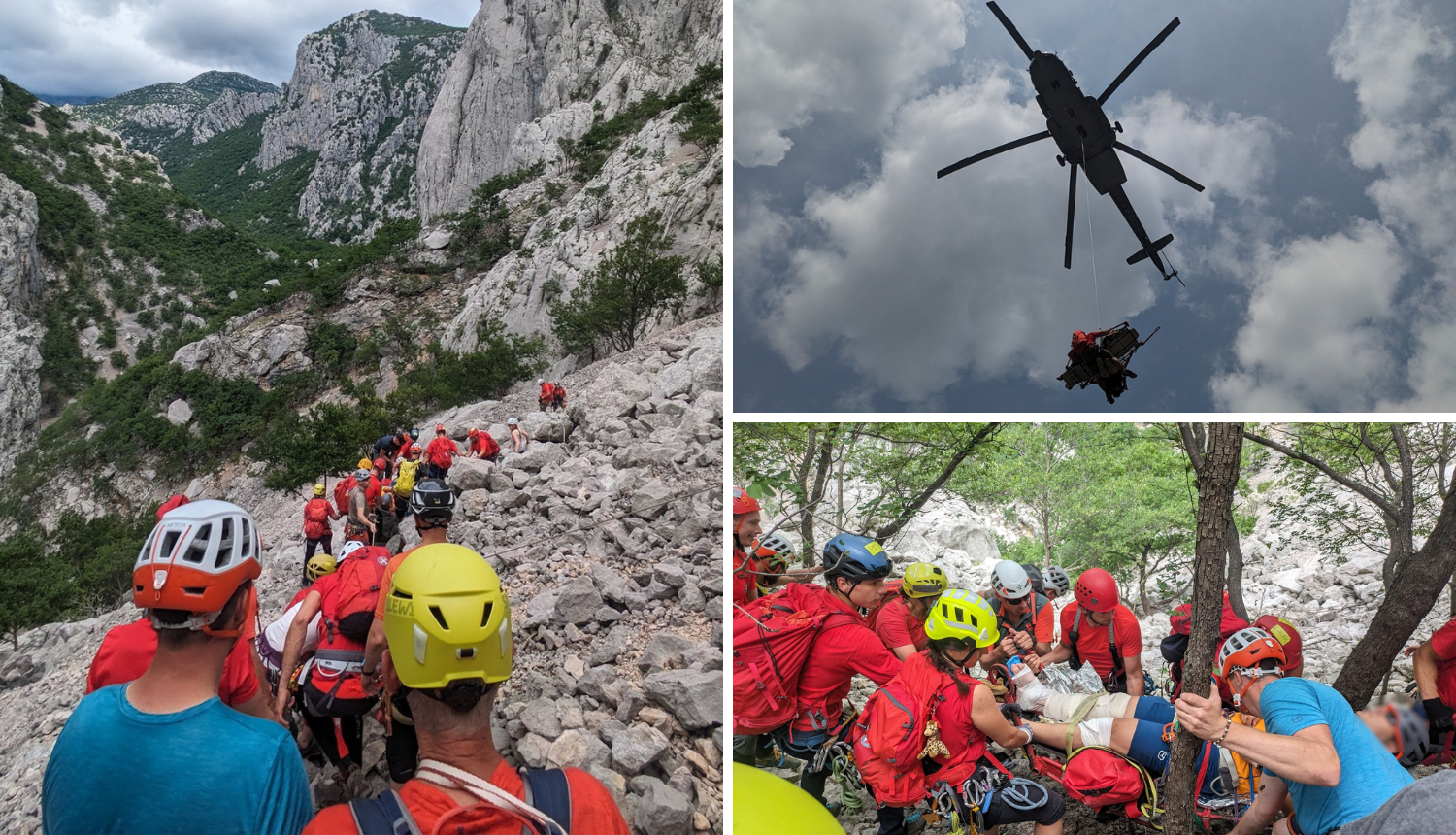 VIDEO Pogledajte snimku: Turist na Paklenici slomio nogu, HGSS-ovci ga spašavali helikopterom!