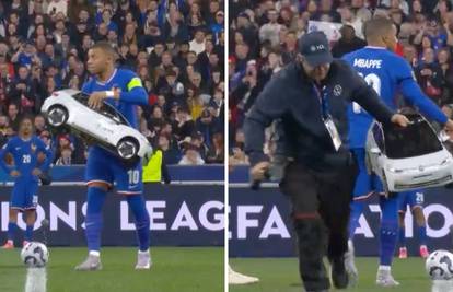 VIDEO Autić dovezao loptu uoči utakmice Hrvatske i Francuske pa 'crkao'. Mbappe ga uzeo...