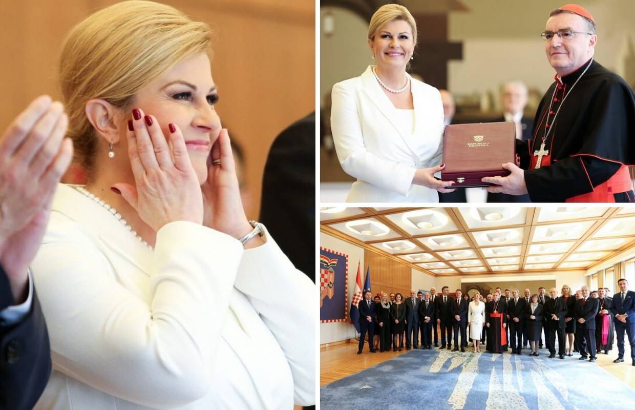Emotivna Kolinda je Bozaniću uručila odlikovanje za Kuharića