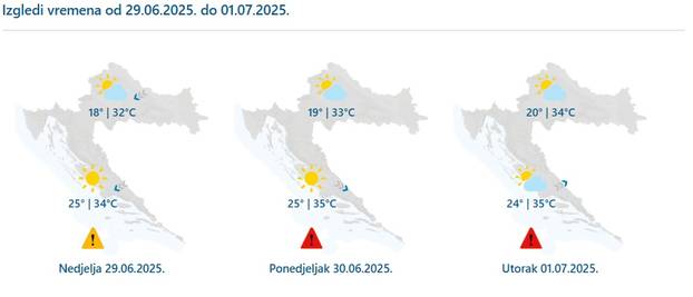 FOTO Prženje se nastavlja! Novi toplinski udar stiže, u četvrtak se pola zemlje kuhalo na 35+  °C