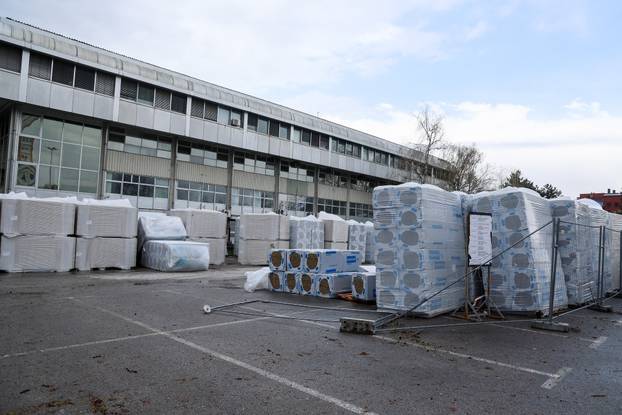 Zagreb: Dom sportova koji se obnavlja oštećen u snažnom nevremenu