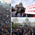 VIDEO Najveći prosvjed u Srbiji u zadnjih 10 godina, pročitali su svoje zahtjeve: 'Vučiću, odlazi!'